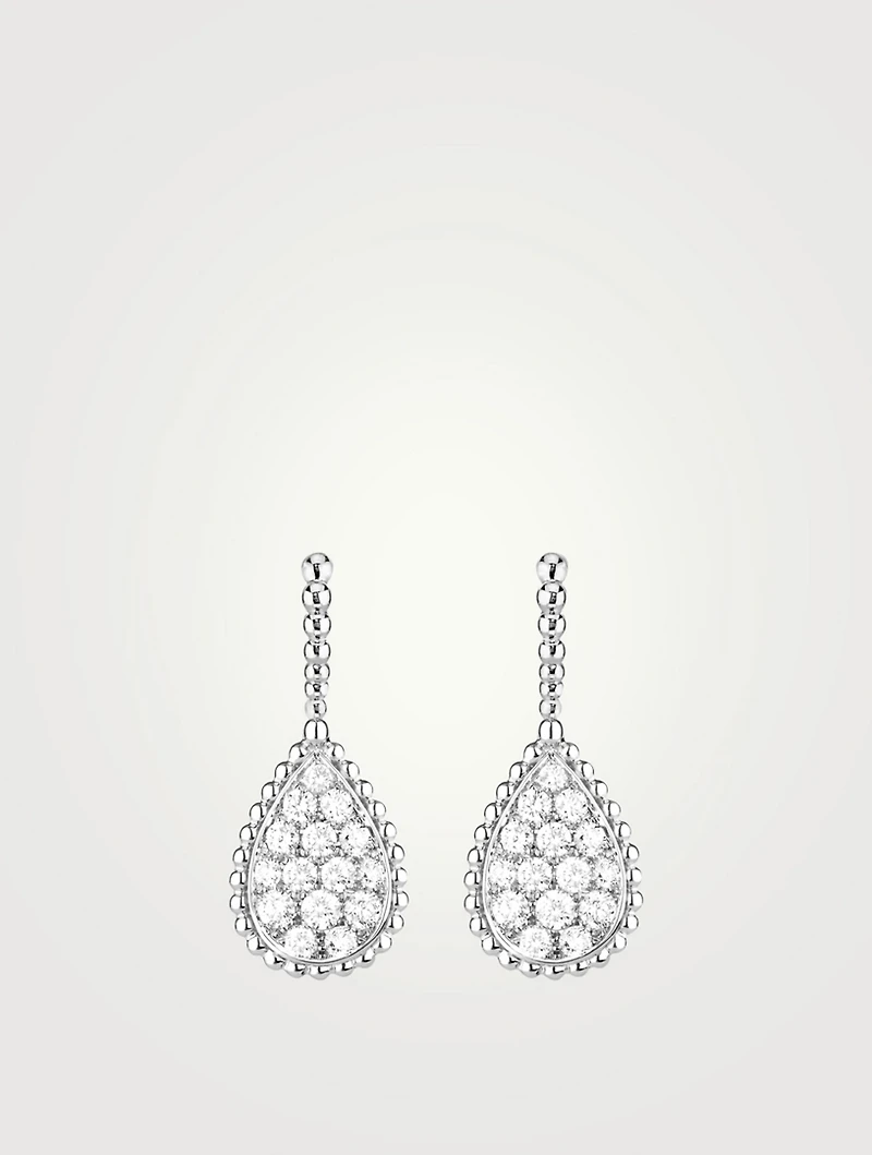 Serpent Bohème L Motif White Gold Sleeper Earrings With Diamonds