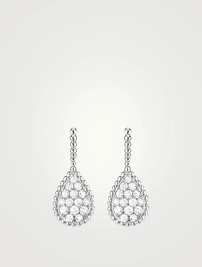 Serpent Bohème L Motif White Gold Sleeper Earrings With Diamonds