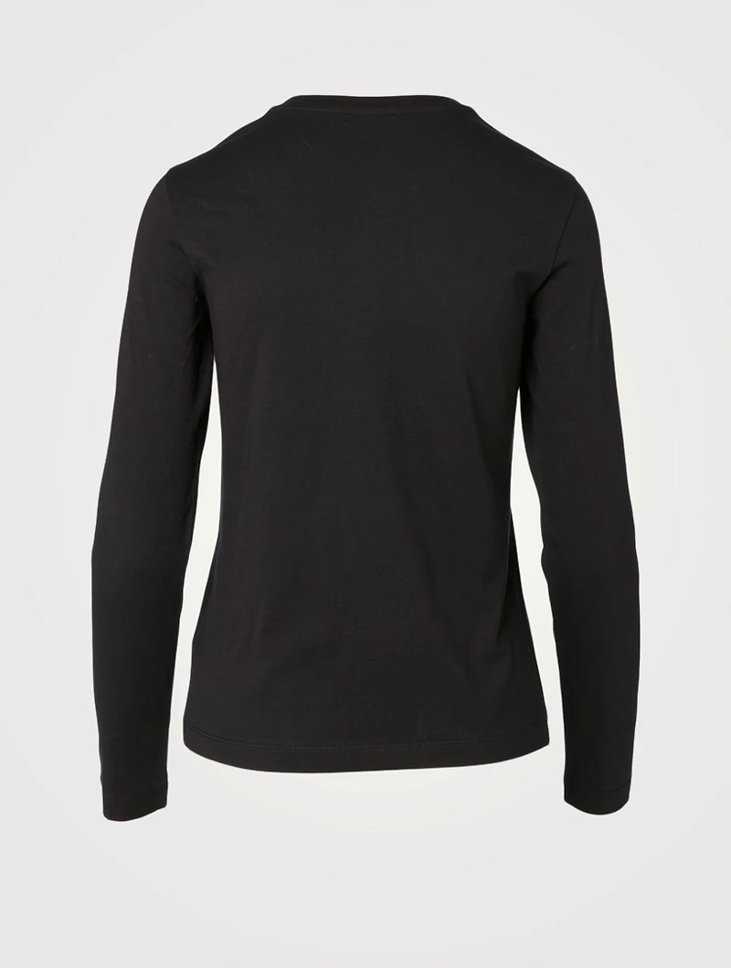 Cotton Long-Sleeve T-Shirt With Logo