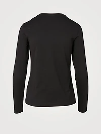 Cotton Long-Sleeve T-Shirt With Logo