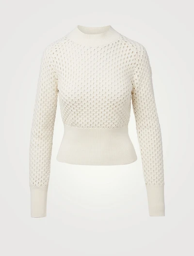 Cotton Open-Knit Sweater