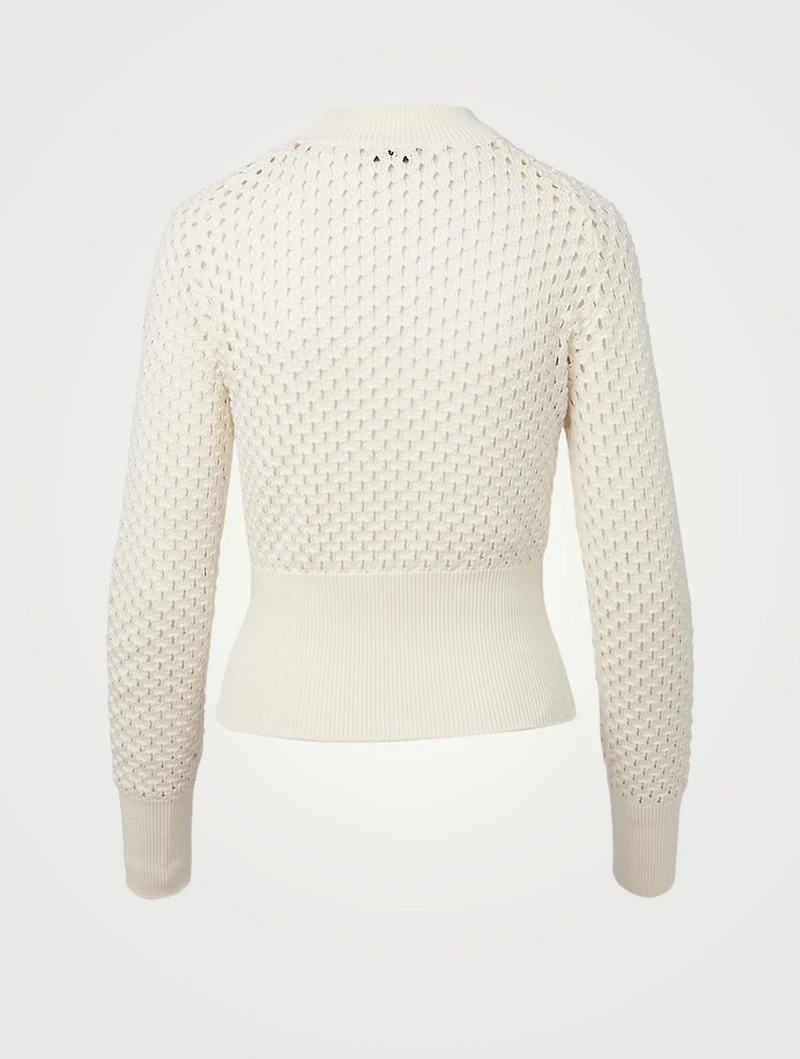 Cotton Open-Knit Sweater