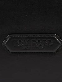 T Twist Leather Tote Bag