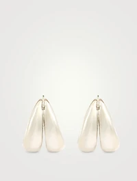 1930 Sterling Silver Double Hoop Earrings