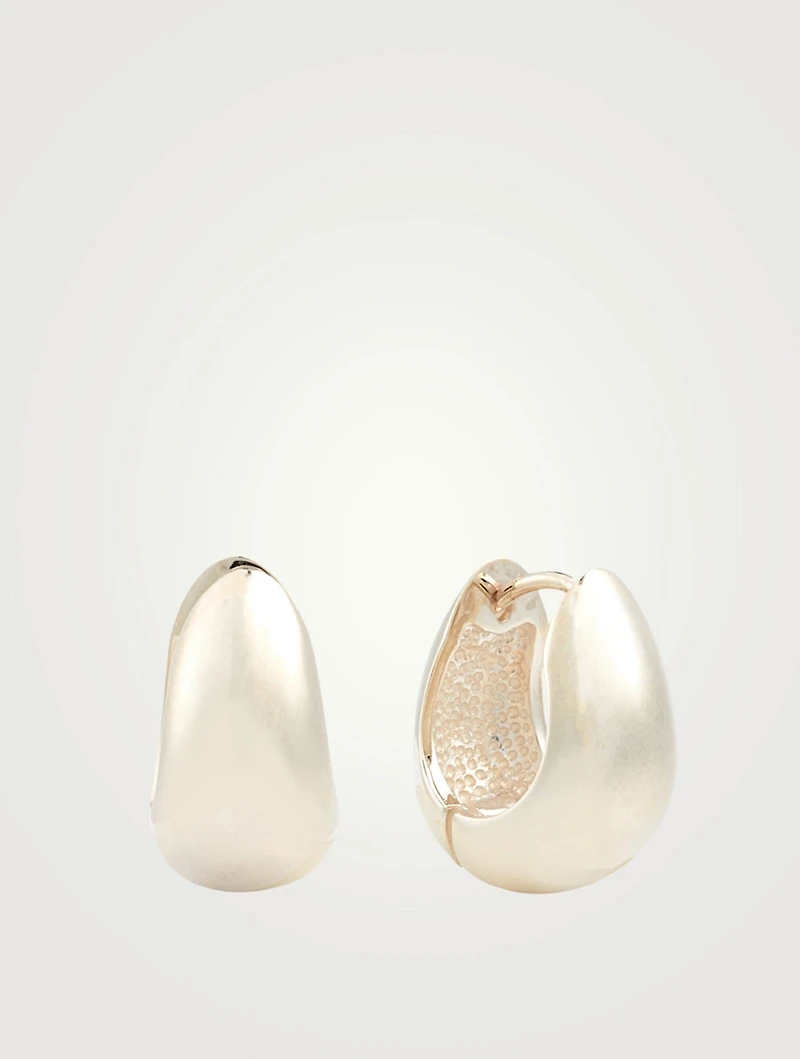Sterling Silver Hinged Hoop Earrings