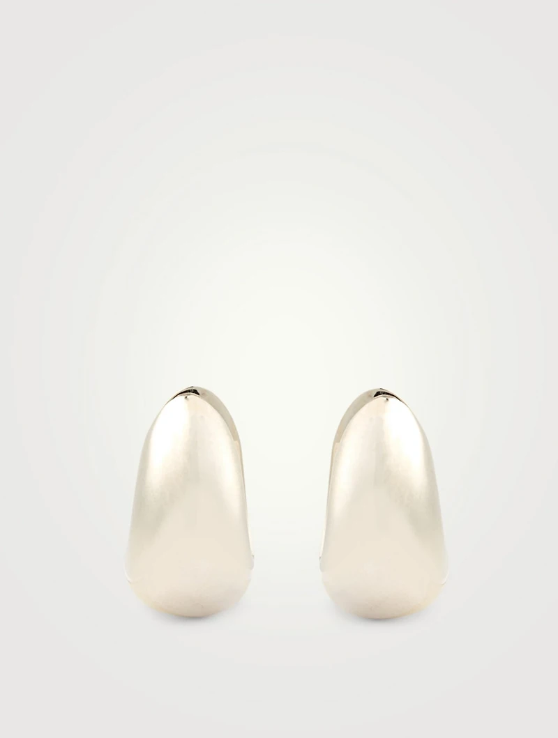 Sterling Silver Hinged Hoop Earrings