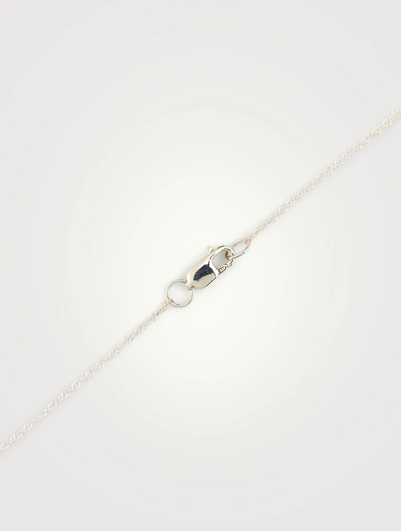 Sterling Silver Tiny Egg Pendant Necklace