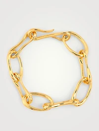 18K Gold Vermeil Roman Chain Bracelet