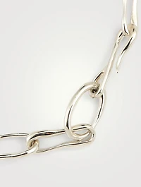 Sterling Silver Roman Chain Collar Necklace