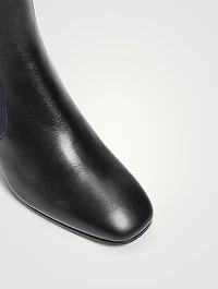 Goldee Leather Heeled Knee-High Boots