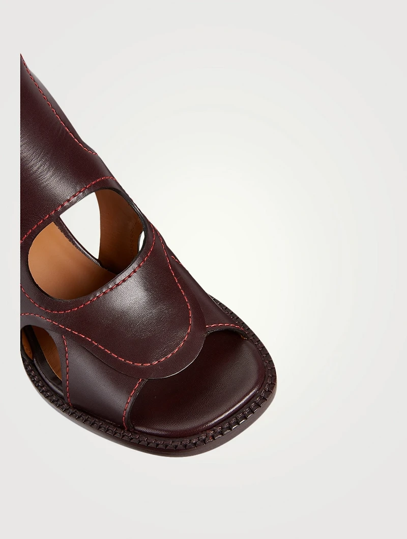 Gaile Leather Heeled Sandals
