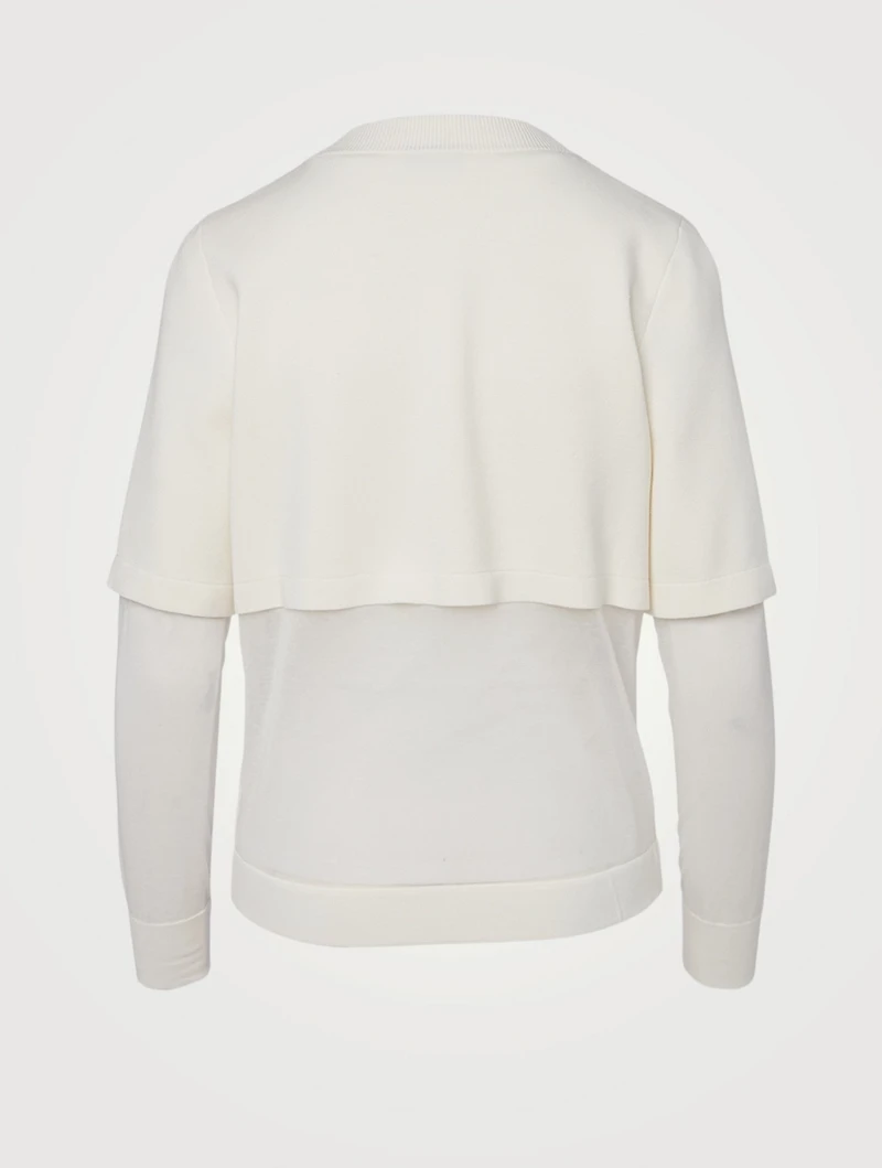 Cotton And Silk Zip Sweater