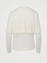 Cotton And Silk Zip Sweater