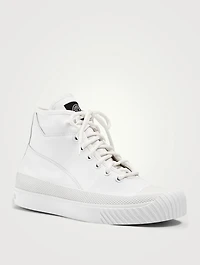 Leather High-Top Sneakers
