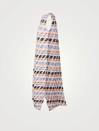Multi Stripe Pleats Midi Dress