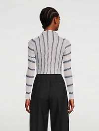 Chiffon Twist Long-Sleeve Top