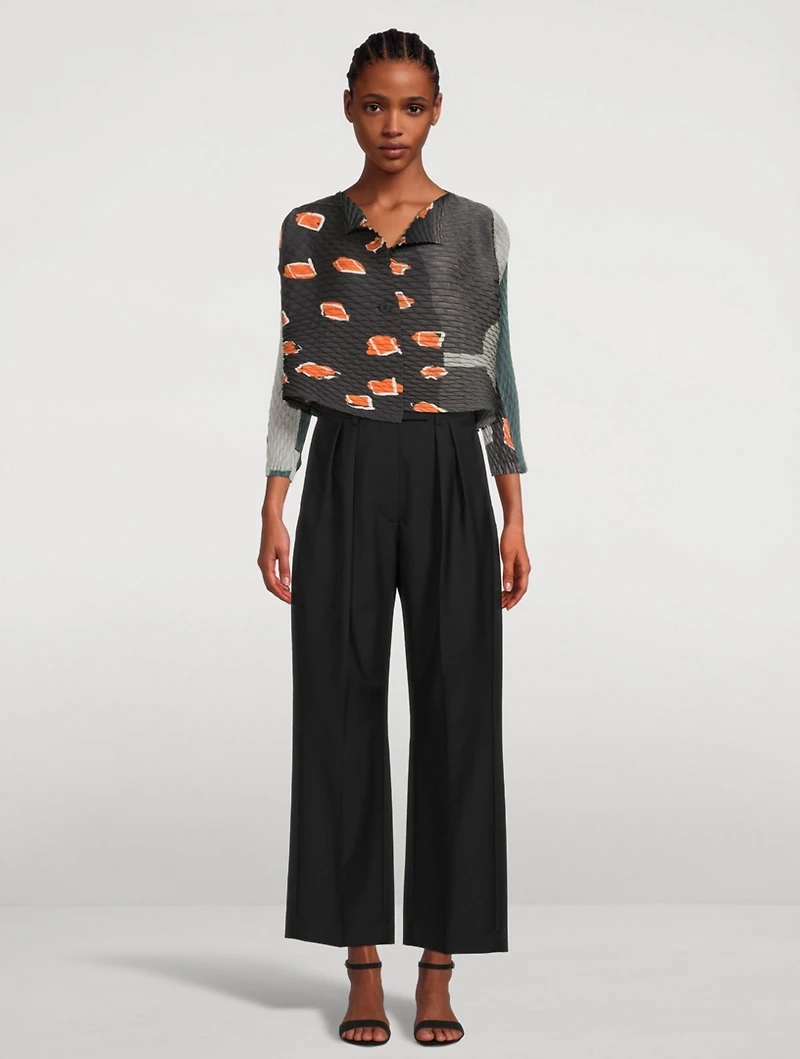 Temporary Room Pleats Cardigan
