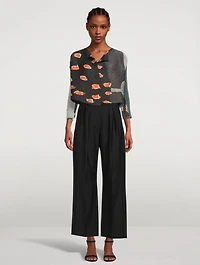 Temporary Room Pleats Cardigan