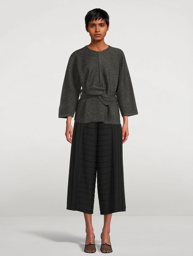 Opal Stripe Cropped Pants