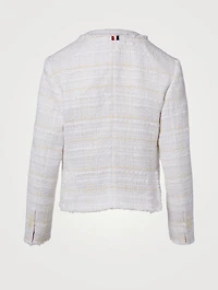 Fray Crewneck Cardigan Jacket