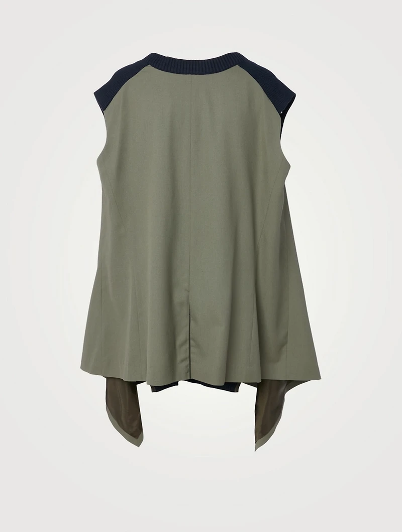 Knit Suiting Sleeveless Top
