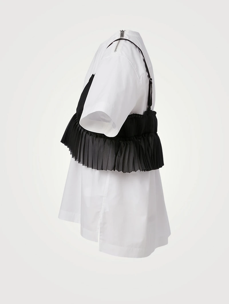 Cotton Poplin T-Shirt With Bralette