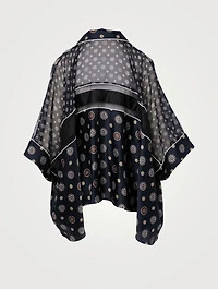 Printed Short-Sleeve Blouse