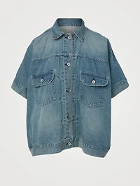Short-Sleeve Denim Shirt