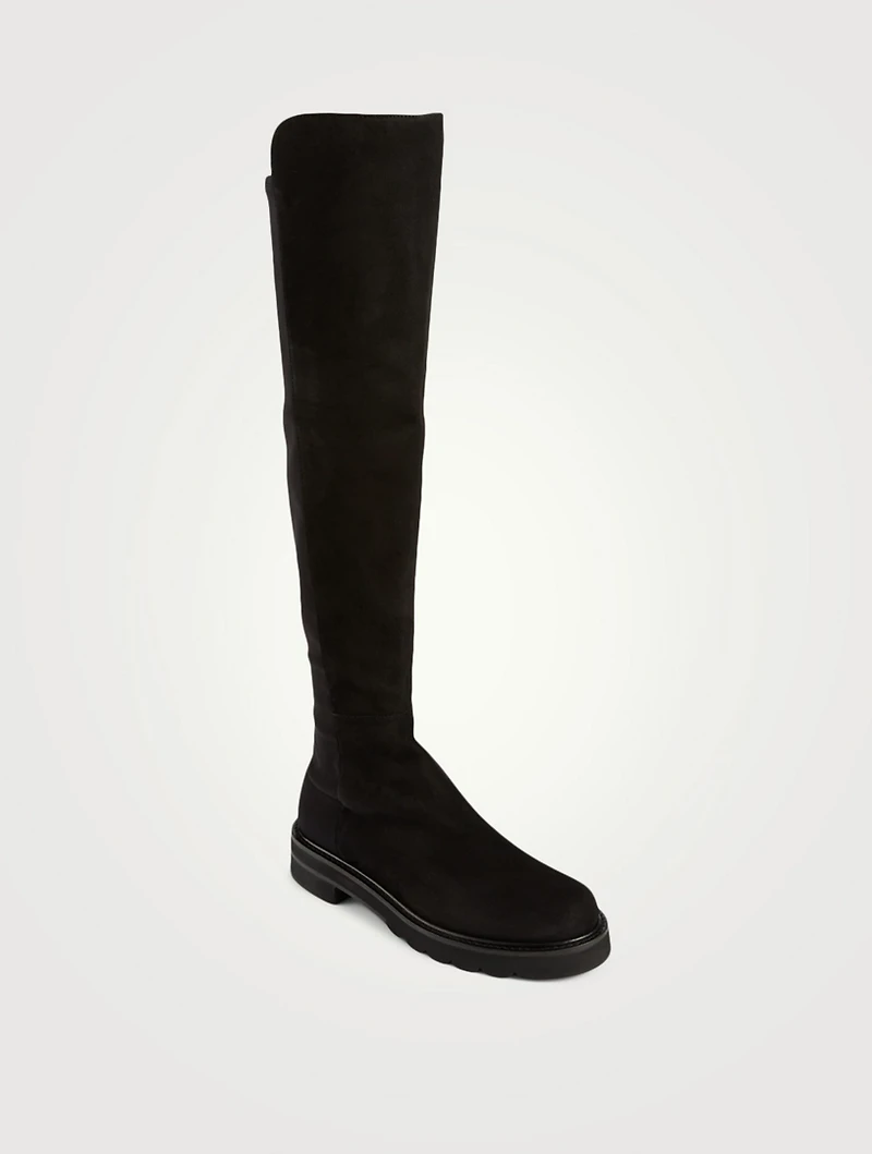 5050 Lift Suede And Micro Stretch Over-The-Knee Boots