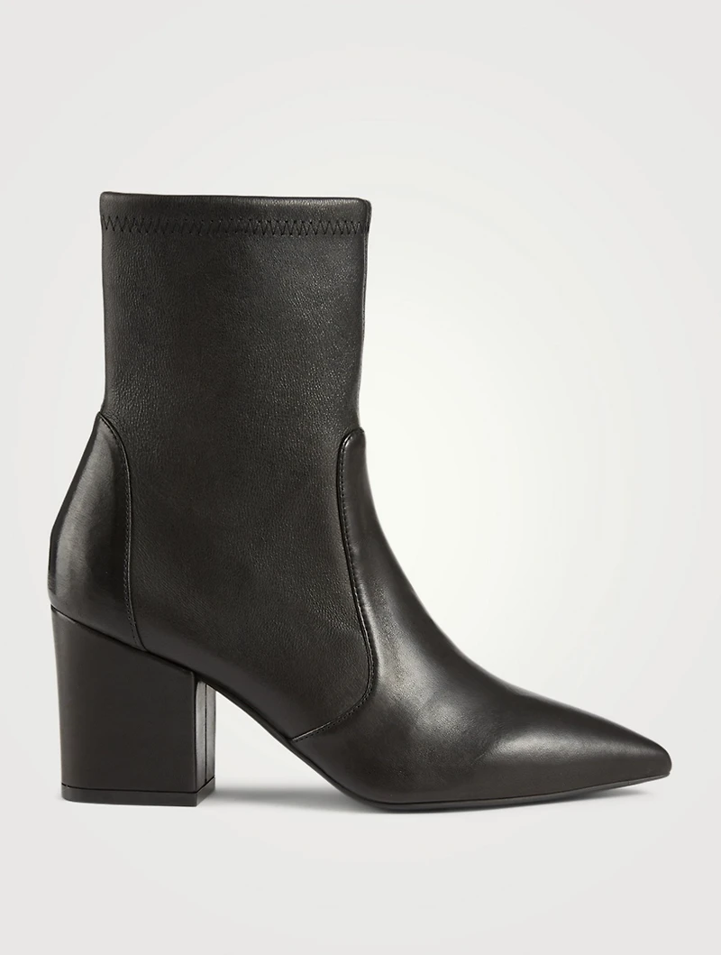 Vernell 75 Leather Heeled Ankle Boots