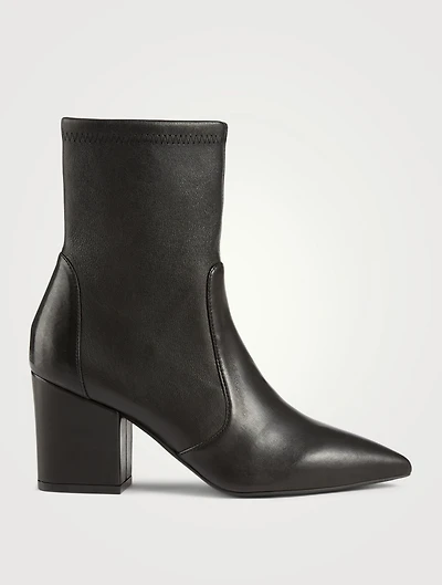 Vernell 75 Leather Heeled Ankle Boots