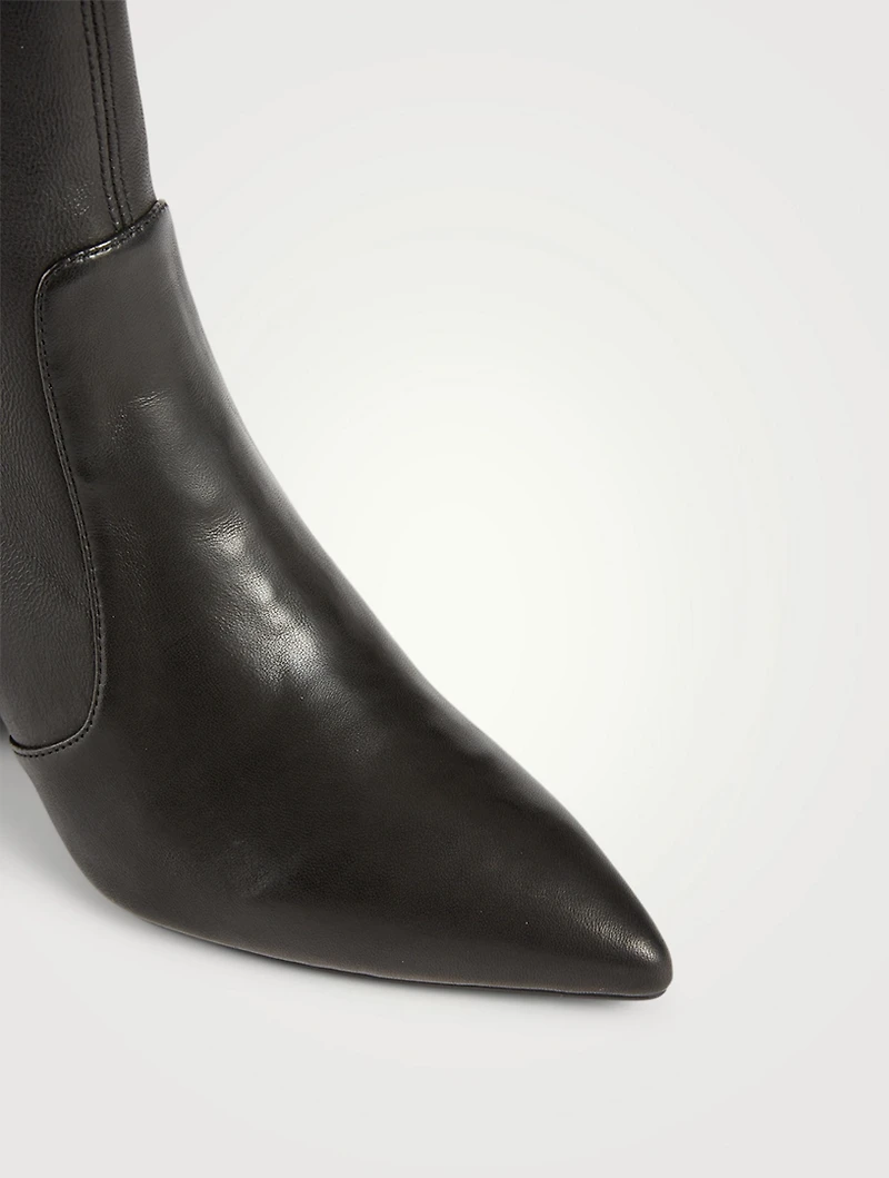 Vernell 75 Leather Heeled Ankle Boots