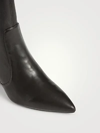 Vernell 75 Leather Heeled Ankle Boots