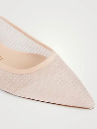 Tasha Suede And Mesh Ballet Flats