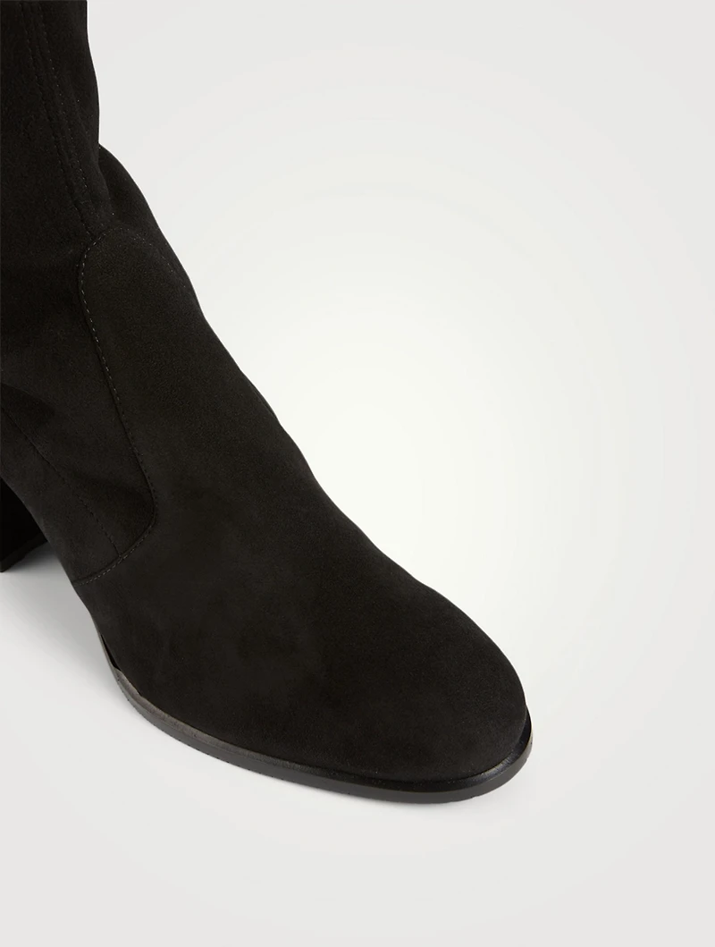 Tieland Stretch Suede Heeled Over-The-Knee Boots