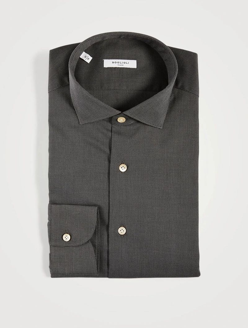 Textured Slim-Fit Shirt