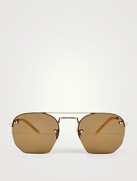 SL 422 Hexagonal Aviator Sunglasses