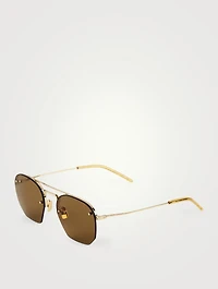 SL 422 Hexagonal Aviator Sunglasses