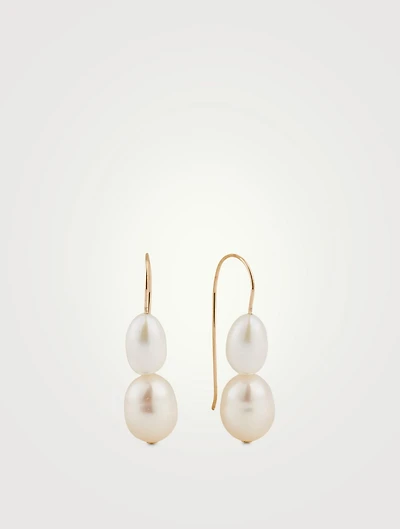 Double Pearl Earrings