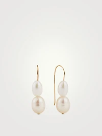 Double Pearl Earrings