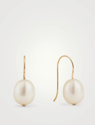 Single Pearl Earrings