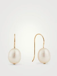 Single Pearl Earrings