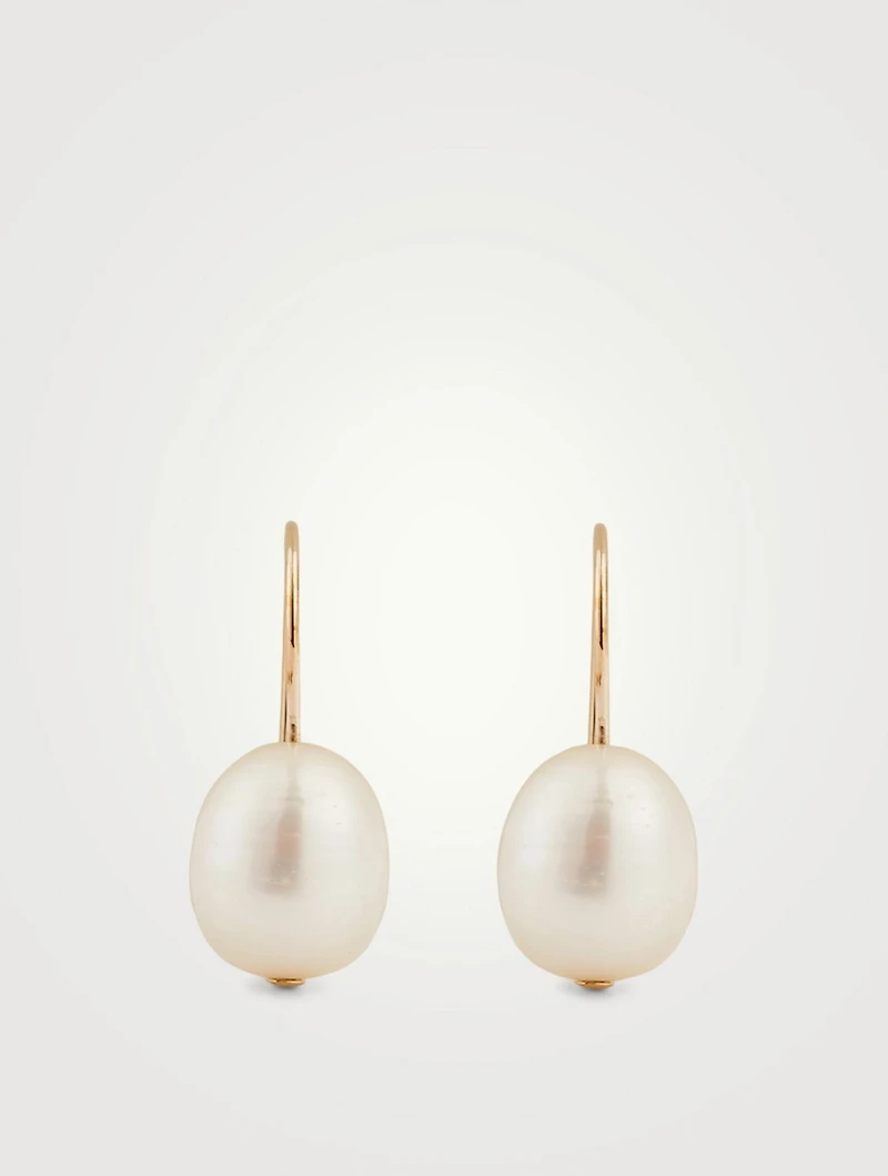Single Pearl Earrings