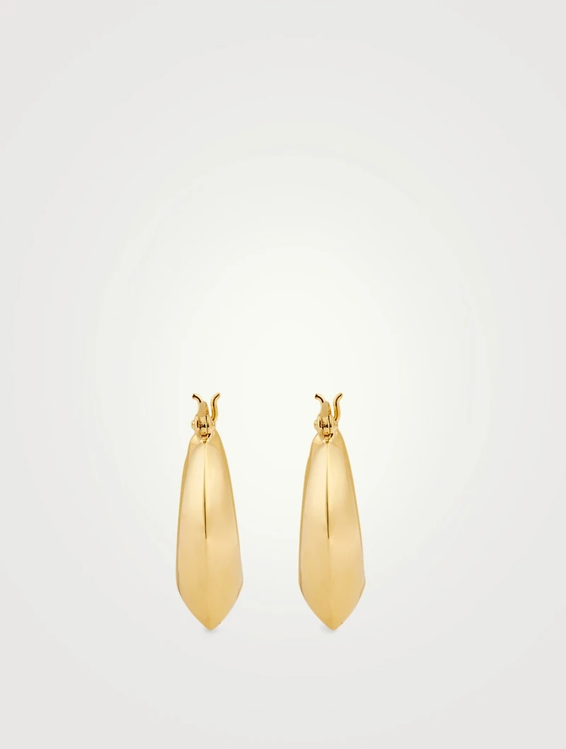 18K Gold Vermeil Fez Hoop Earrings