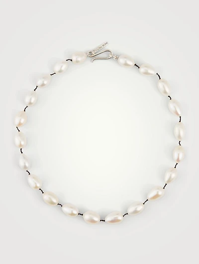 Pearl Teardrop Collar Necklace