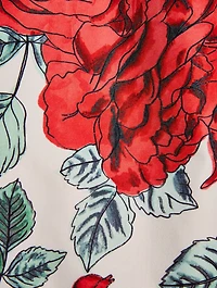 Recycled Tech Drawstring Tote Bag In Floral Print
