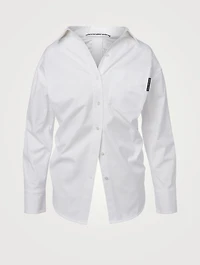 Falling Back Ruched Collar Shirt
