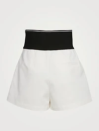 High-Waisted Safari Shorts