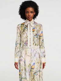 Candescent Silk Blouse