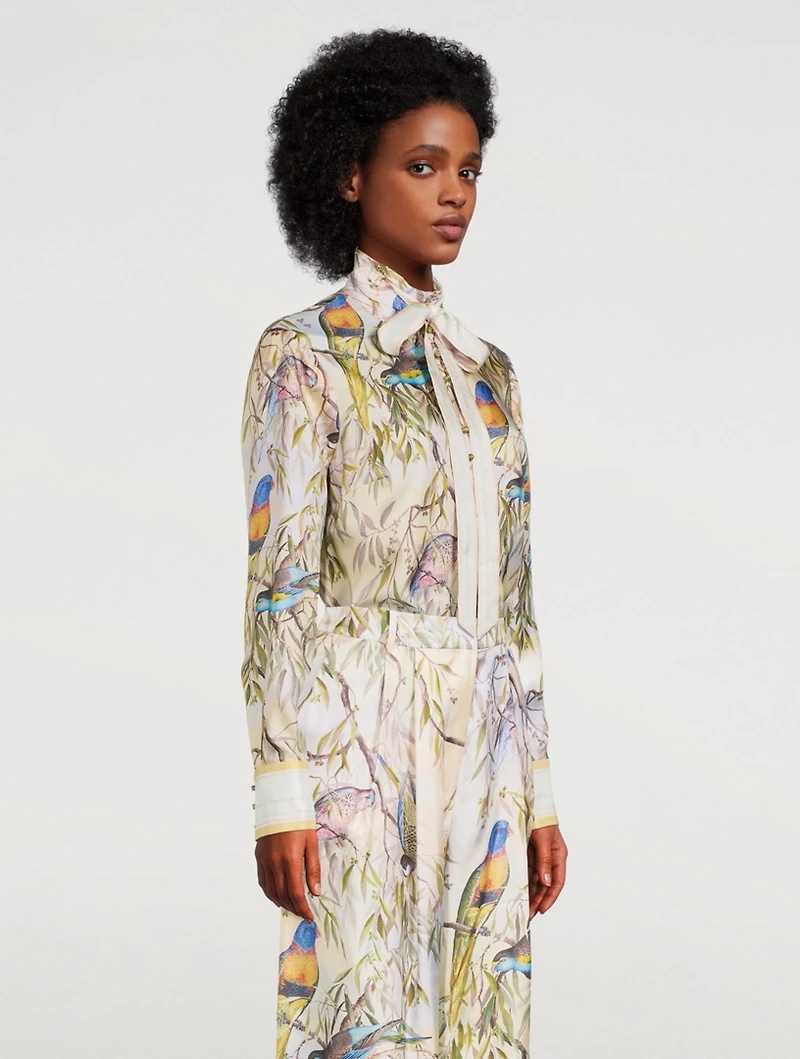 Candescent Silk Blouse